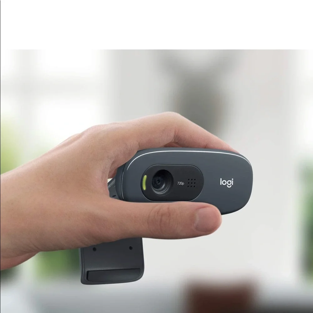 Logitech C270 HD Webcam, HD 720p/30fps, Widescreen HD